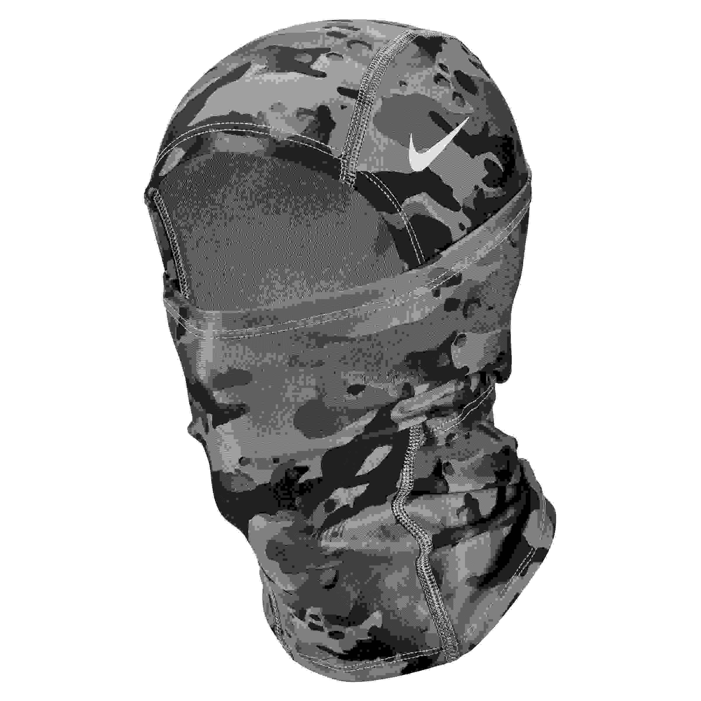 Nike Pro Hyperwarm Grey Camouflage Hood